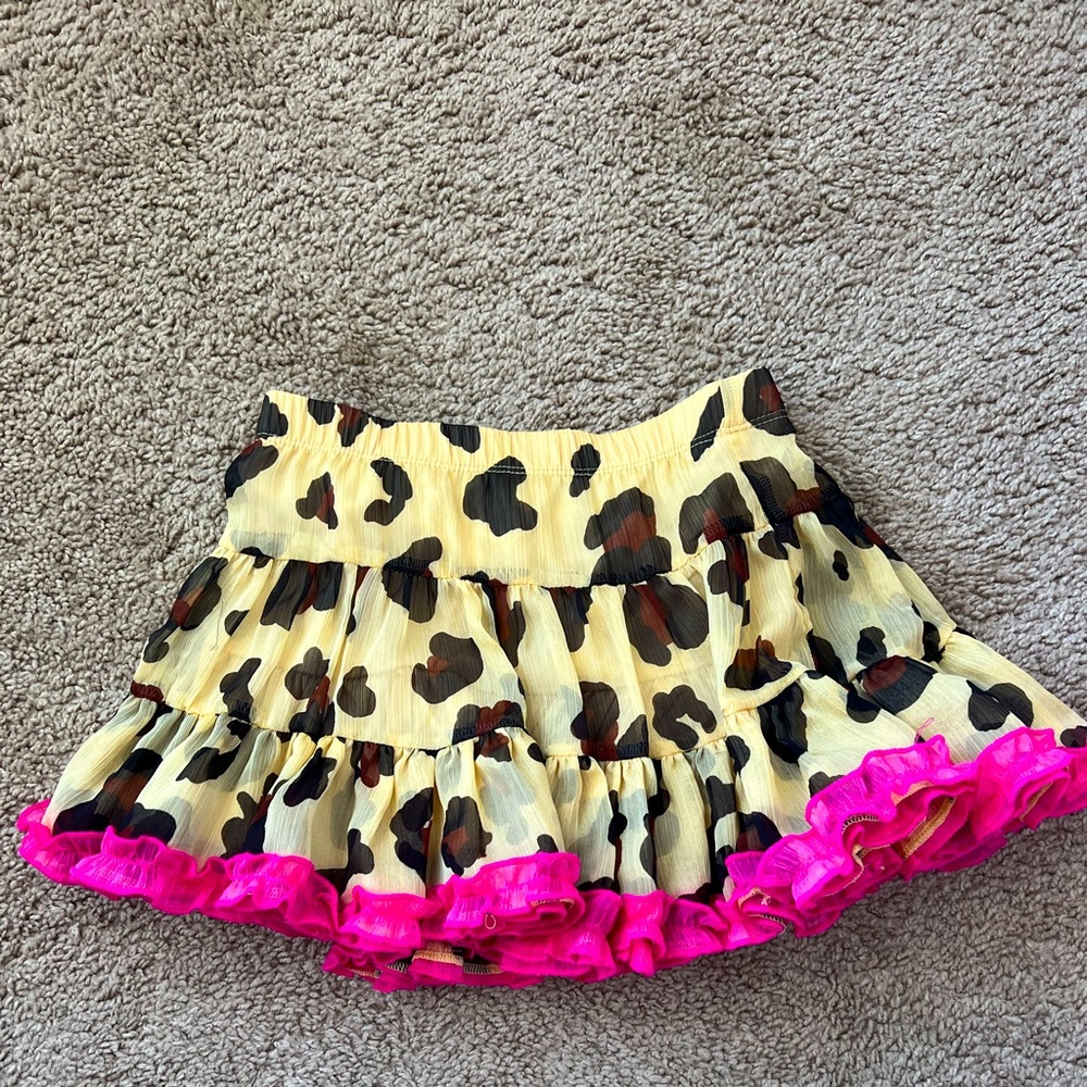5t leopard print harajuku mini skirt